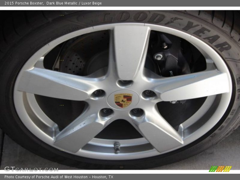 Dark Blue Metallic / Luxor Beige 2015 Porsche Boxster