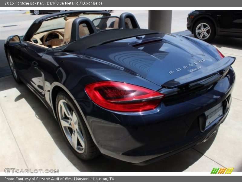 Dark Blue Metallic / Luxor Beige 2015 Porsche Boxster