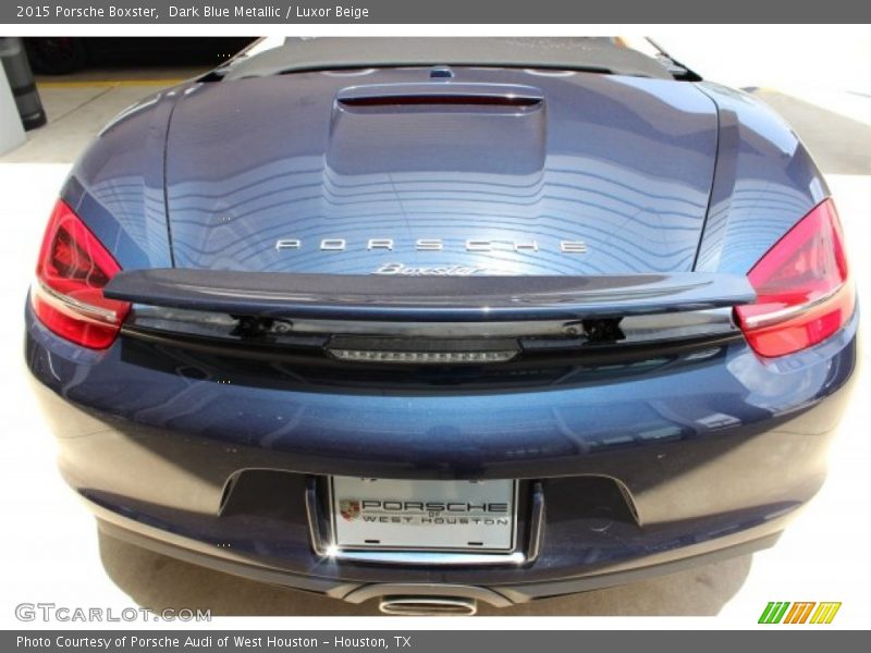 Dark Blue Metallic / Luxor Beige 2015 Porsche Boxster