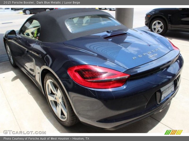 Dark Blue Metallic / Luxor Beige 2015 Porsche Boxster
