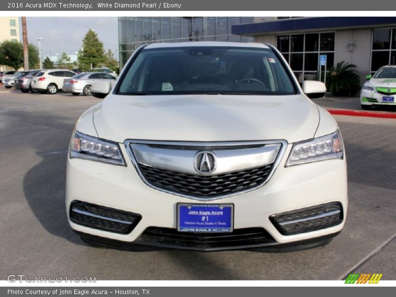 White Diamond Pearl / Ebony 2016 Acura MDX Technology