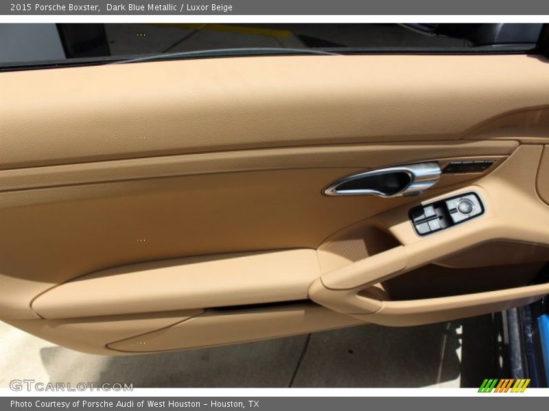 Dark Blue Metallic / Luxor Beige 2015 Porsche Boxster