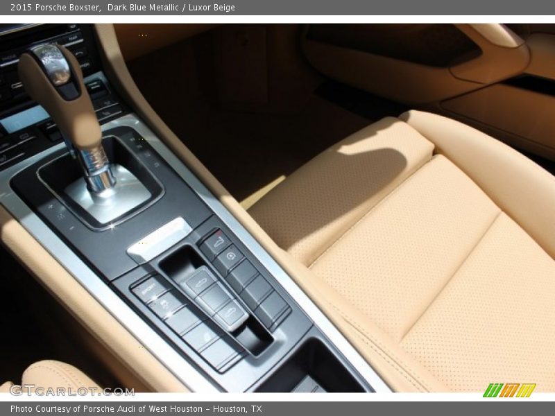 Dark Blue Metallic / Luxor Beige 2015 Porsche Boxster