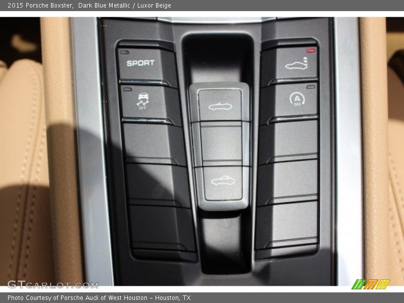 Dark Blue Metallic / Luxor Beige 2015 Porsche Boxster
