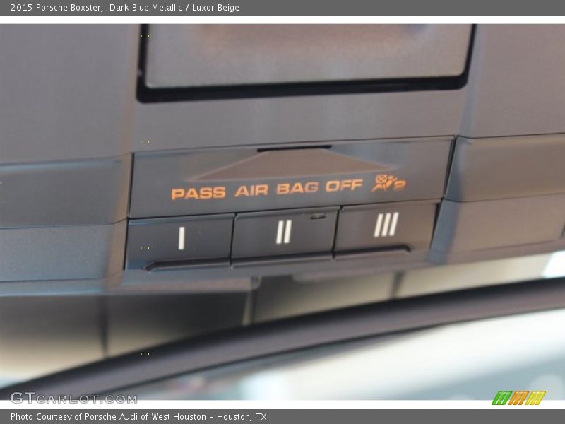 Dark Blue Metallic / Luxor Beige 2015 Porsche Boxster