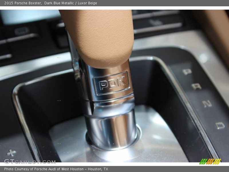 Dark Blue Metallic / Luxor Beige 2015 Porsche Boxster