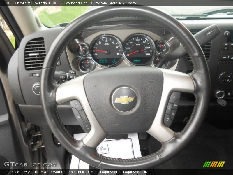 Graystone Metallic / Ebony 2013 Chevrolet Silverado 1500 LT Extended Cab
