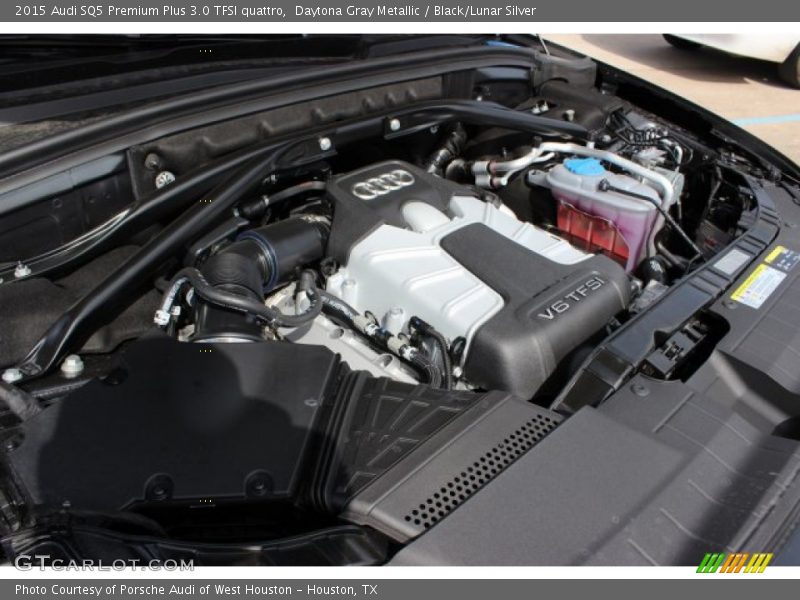 Daytona Gray Metallic / Black/Lunar Silver 2015 Audi SQ5 Premium Plus 3.0 TFSI quattro
