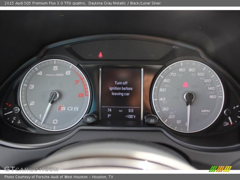 Daytona Gray Metallic / Black/Lunar Silver 2015 Audi SQ5 Premium Plus 3.0 TFSI quattro