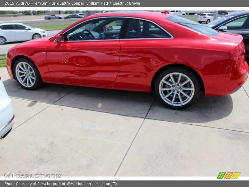 Brilliant Red / Chestnut Brown 2015 Audi A5 Premium Plus quattro Coupe