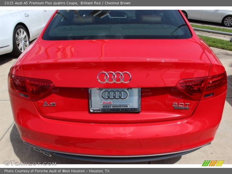 Brilliant Red / Chestnut Brown 2015 Audi A5 Premium Plus quattro Coupe