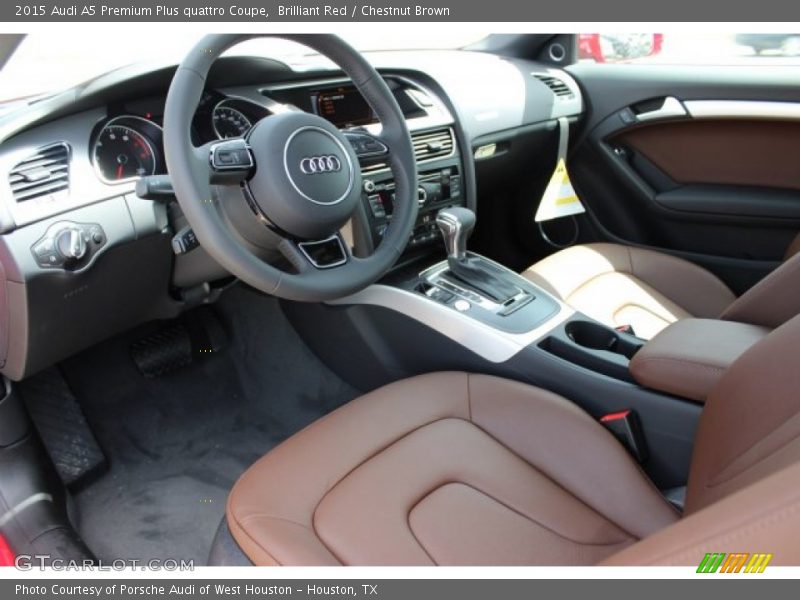  2015 A5 Premium Plus quattro Coupe Chestnut Brown Interior