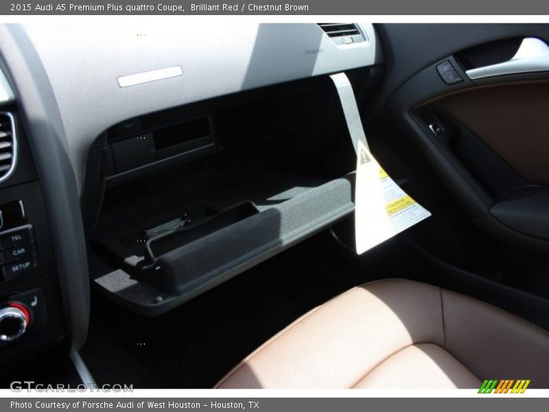 Brilliant Red / Chestnut Brown 2015 Audi A5 Premium Plus quattro Coupe