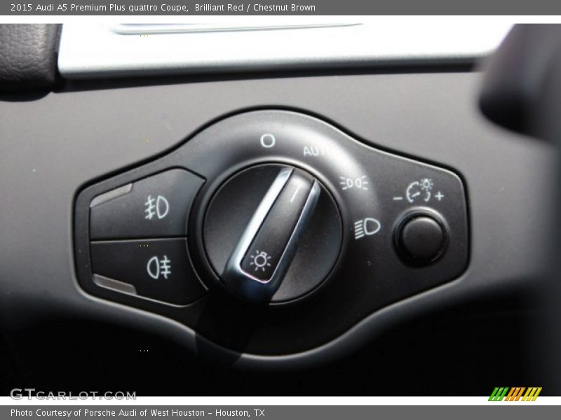 Brilliant Red / Chestnut Brown 2015 Audi A5 Premium Plus quattro Coupe