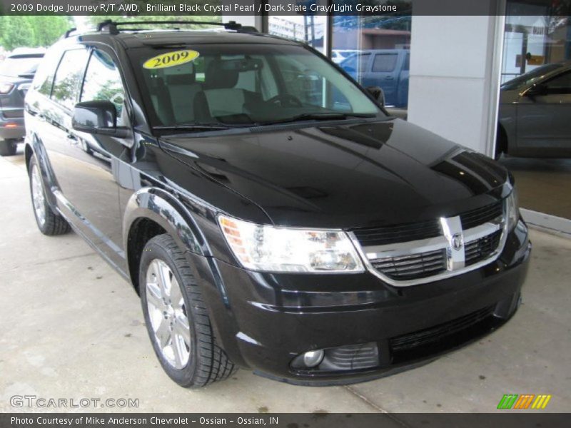 Brilliant Black Crystal Pearl / Dark Slate Gray/Light Graystone 2009 Dodge Journey R/T AWD