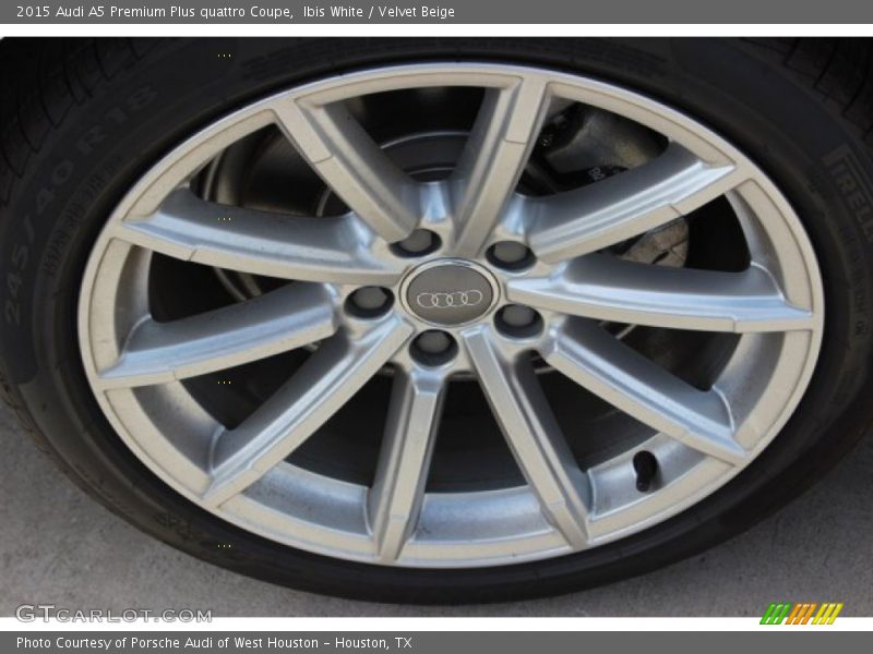 Ibis White / Velvet Beige 2015 Audi A5 Premium Plus quattro Coupe