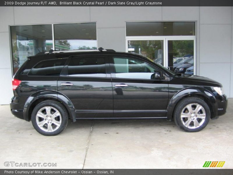Brilliant Black Crystal Pearl / Dark Slate Gray/Light Graystone 2009 Dodge Journey R/T AWD