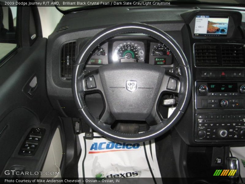 Brilliant Black Crystal Pearl / Dark Slate Gray/Light Graystone 2009 Dodge Journey R/T AWD