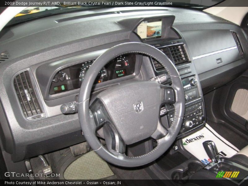 Brilliant Black Crystal Pearl / Dark Slate Gray/Light Graystone 2009 Dodge Journey R/T AWD