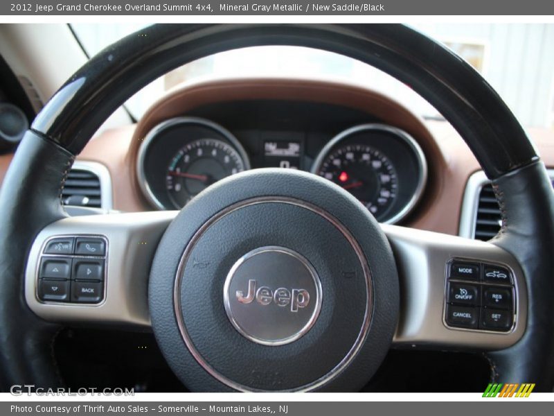 Mineral Gray Metallic / New Saddle/Black 2012 Jeep Grand Cherokee Overland Summit 4x4