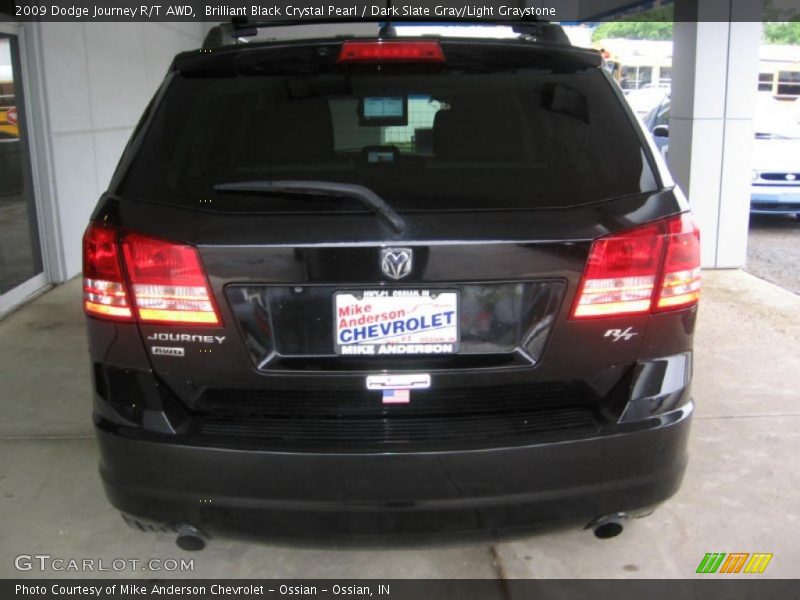 Brilliant Black Crystal Pearl / Dark Slate Gray/Light Graystone 2009 Dodge Journey R/T AWD