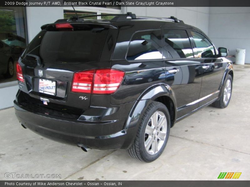Brilliant Black Crystal Pearl / Dark Slate Gray/Light Graystone 2009 Dodge Journey R/T AWD