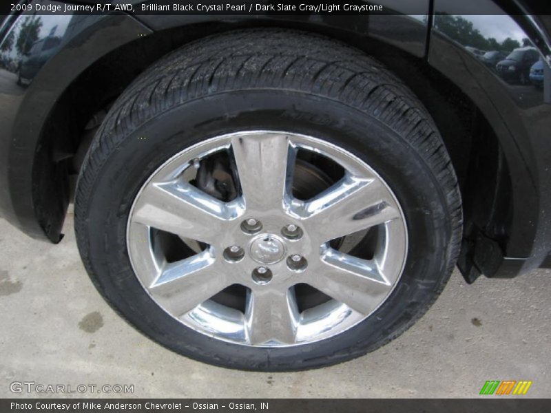 Brilliant Black Crystal Pearl / Dark Slate Gray/Light Graystone 2009 Dodge Journey R/T AWD