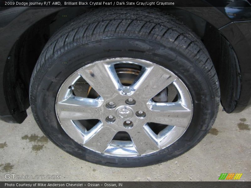 Brilliant Black Crystal Pearl / Dark Slate Gray/Light Graystone 2009 Dodge Journey R/T AWD