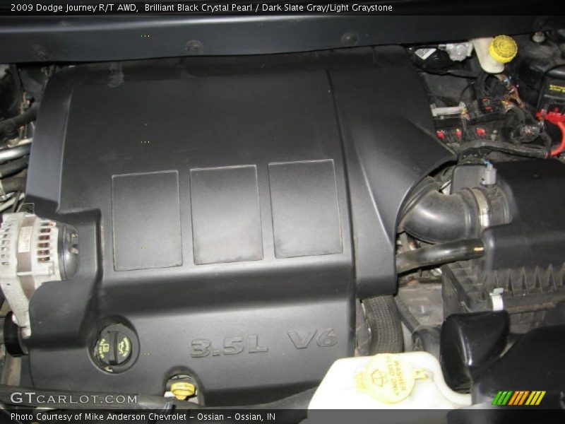 Brilliant Black Crystal Pearl / Dark Slate Gray/Light Graystone 2009 Dodge Journey R/T AWD