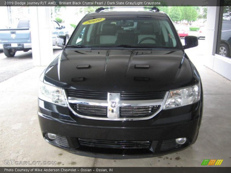 Brilliant Black Crystal Pearl / Dark Slate Gray/Light Graystone 2009 Dodge Journey R/T AWD