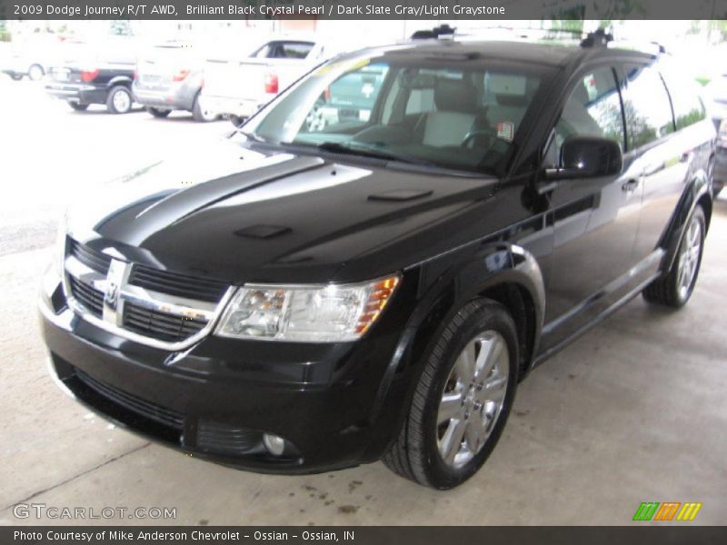 Brilliant Black Crystal Pearl / Dark Slate Gray/Light Graystone 2009 Dodge Journey R/T AWD