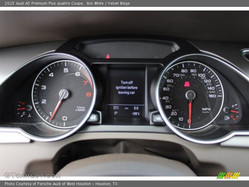 Ibis White / Velvet Beige 2015 Audi A5 Premium Plus quattro Coupe