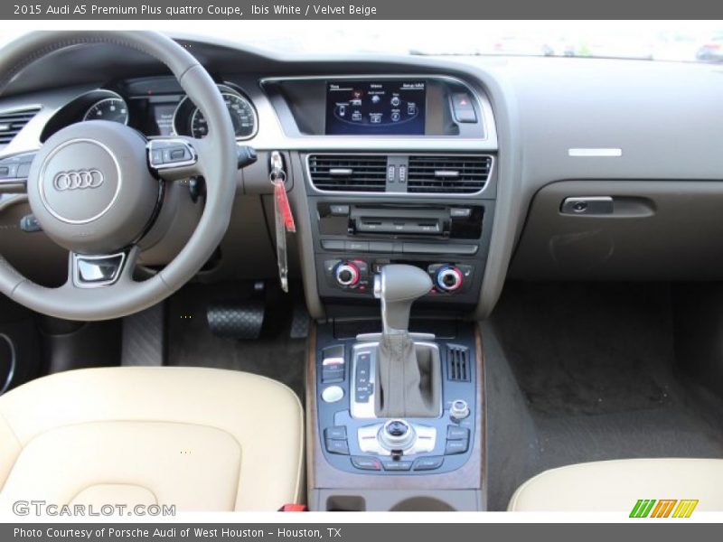 Ibis White / Velvet Beige 2015 Audi A5 Premium Plus quattro Coupe