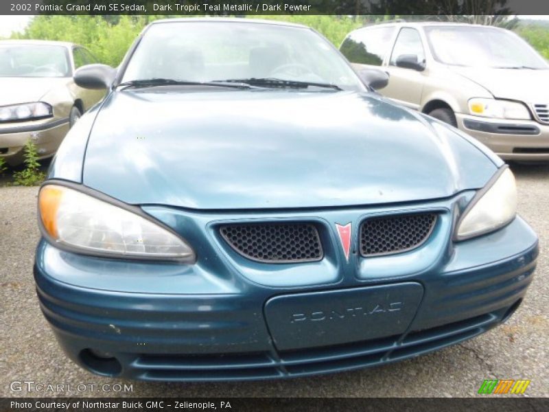 Dark Tropic Teal Metallic / Dark Pewter 2002 Pontiac Grand Am SE Sedan