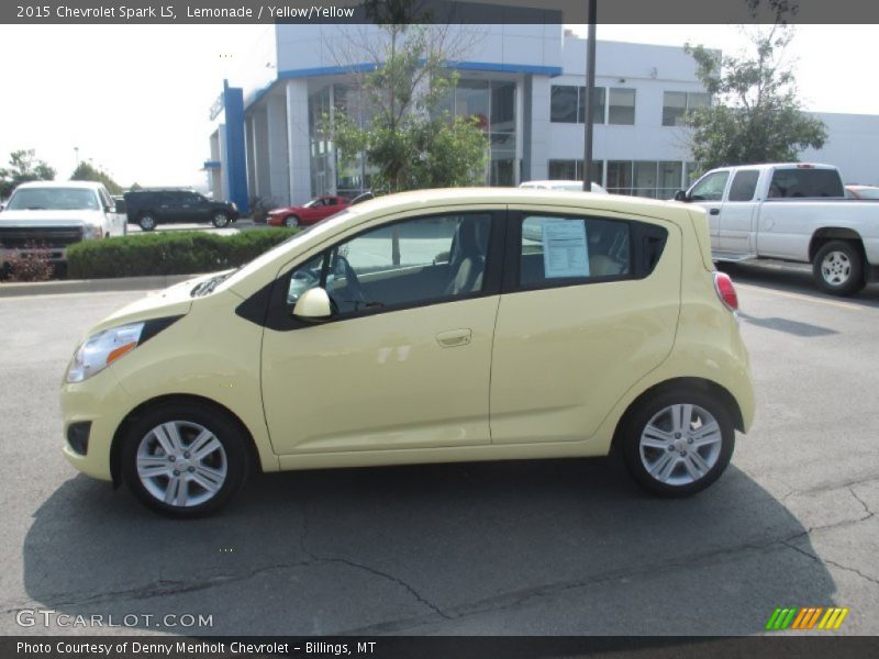 Lemonade / Yellow/Yellow 2015 Chevrolet Spark LS