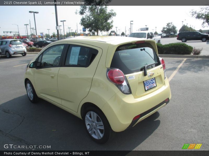 Lemonade / Yellow/Yellow 2015 Chevrolet Spark LS