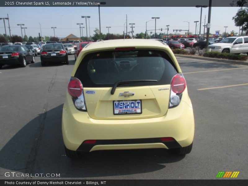 Lemonade / Yellow/Yellow 2015 Chevrolet Spark LS