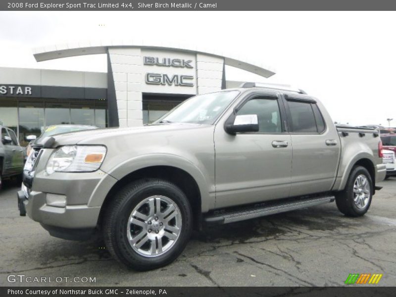 Silver Birch Metallic / Camel 2008 Ford Explorer Sport Trac Limited 4x4