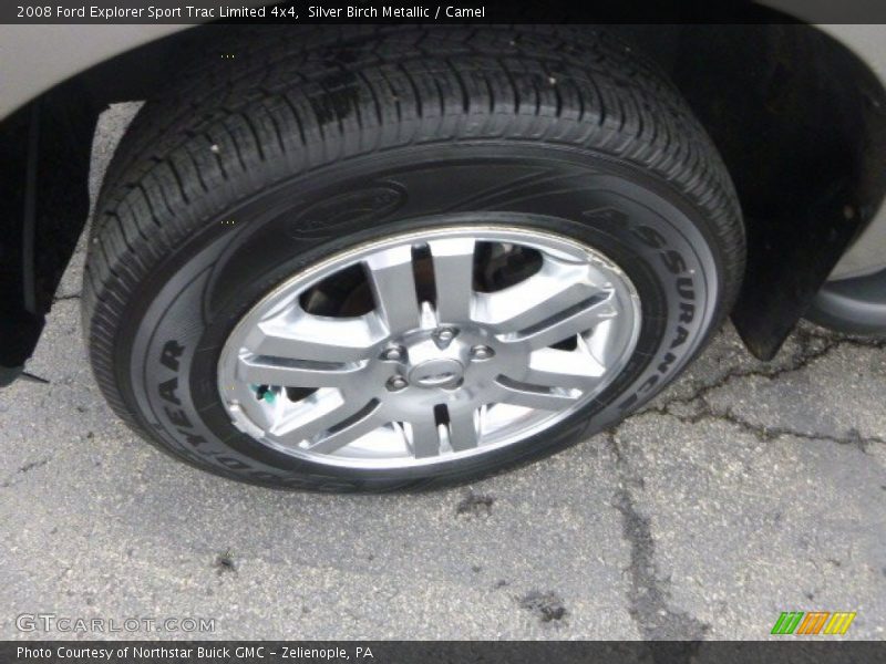 Silver Birch Metallic / Camel 2008 Ford Explorer Sport Trac Limited 4x4