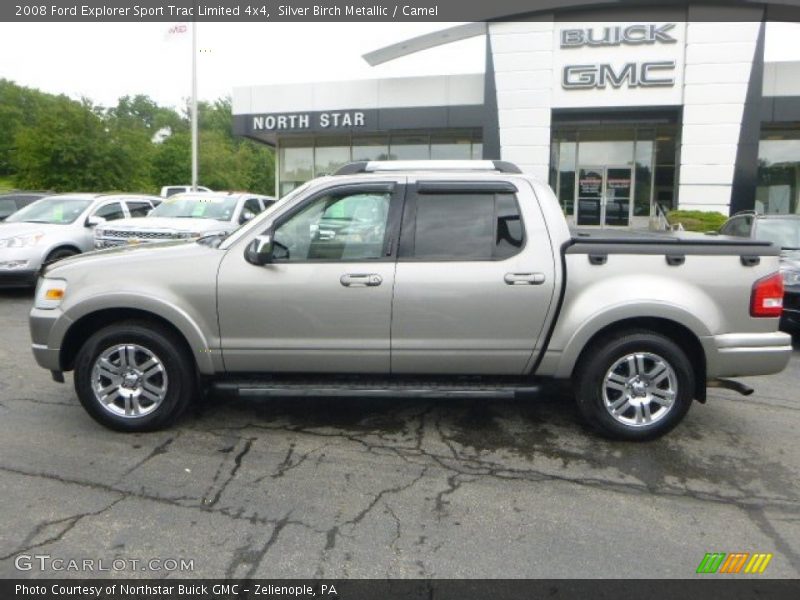 Silver Birch Metallic / Camel 2008 Ford Explorer Sport Trac Limited 4x4