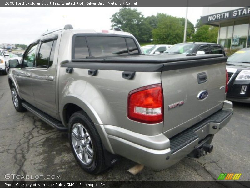 Silver Birch Metallic / Camel 2008 Ford Explorer Sport Trac Limited 4x4