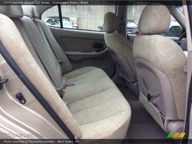 Champagne Beige / Beige 2003 Hyundai Elantra GLS Sedan