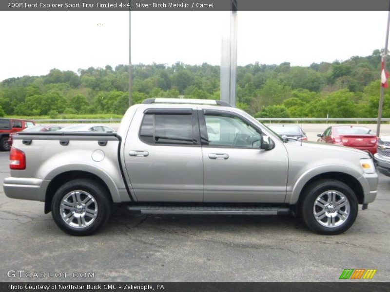 Silver Birch Metallic / Camel 2008 Ford Explorer Sport Trac Limited 4x4