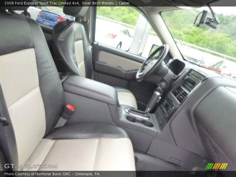 Silver Birch Metallic / Camel 2008 Ford Explorer Sport Trac Limited 4x4