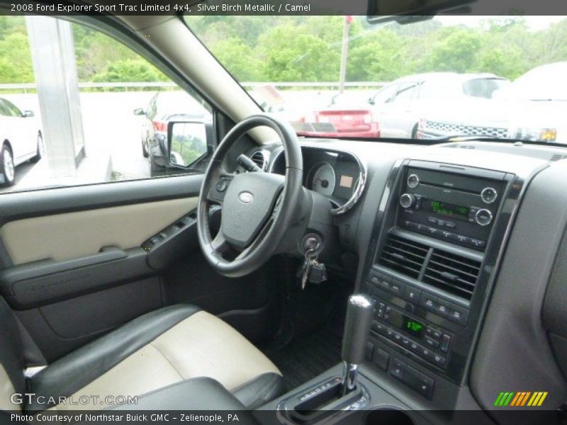 Silver Birch Metallic / Camel 2008 Ford Explorer Sport Trac Limited 4x4