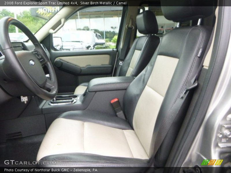 Silver Birch Metallic / Camel 2008 Ford Explorer Sport Trac Limited 4x4