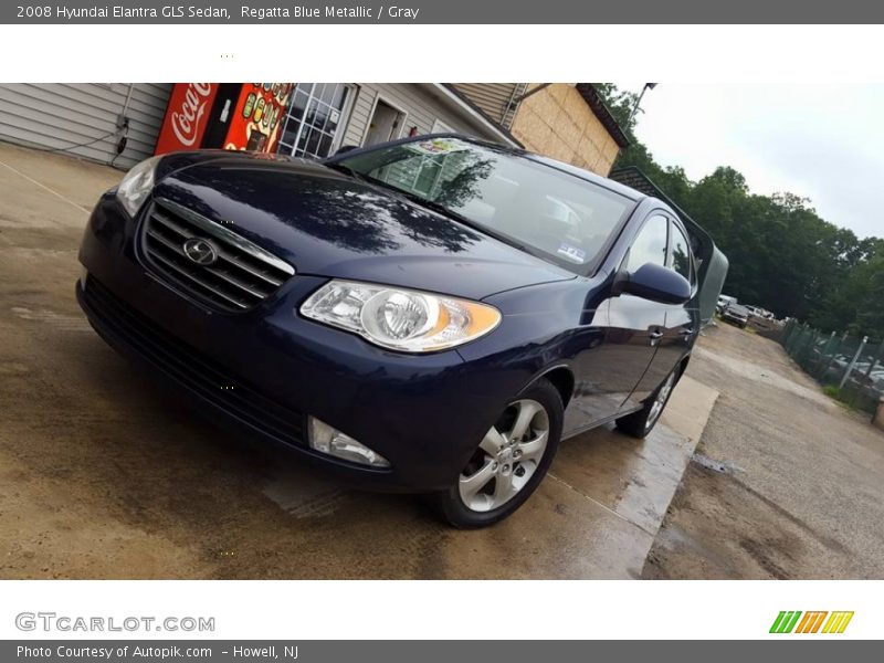 Regatta Blue Metallic / Gray 2008 Hyundai Elantra GLS Sedan