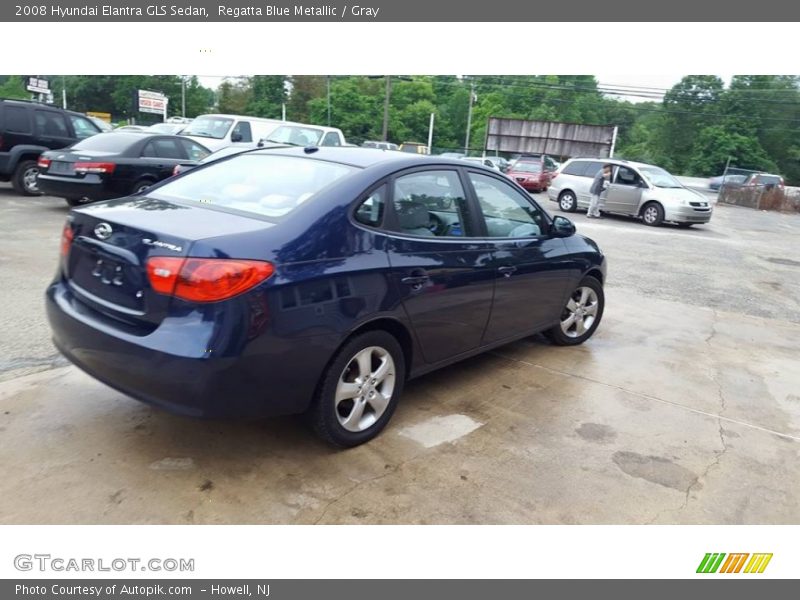 Regatta Blue Metallic / Gray 2008 Hyundai Elantra GLS Sedan