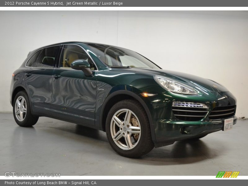 Jet Green Metallic / Luxor Beige 2012 Porsche Cayenne S Hybrid