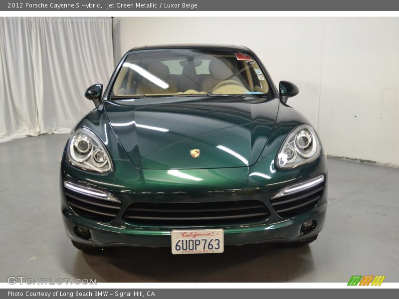 Jet Green Metallic / Luxor Beige 2012 Porsche Cayenne S Hybrid